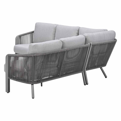 Durango rope lounge hoekset - taupe - valley sand