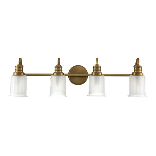 Elstead Quoizel Swell Wandlamp Geborsteld Messing, IP44