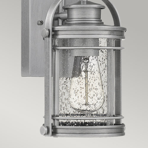 Elstead Quoizel Booker Outdoor Wandlantaarn Industrieel Aluminium, IP44