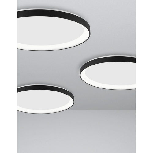 Merano Aurora 38cm Geïntegreerde LED Semi Flush Light Sandy White Aluminium LED 38W 2280Lm 3000K