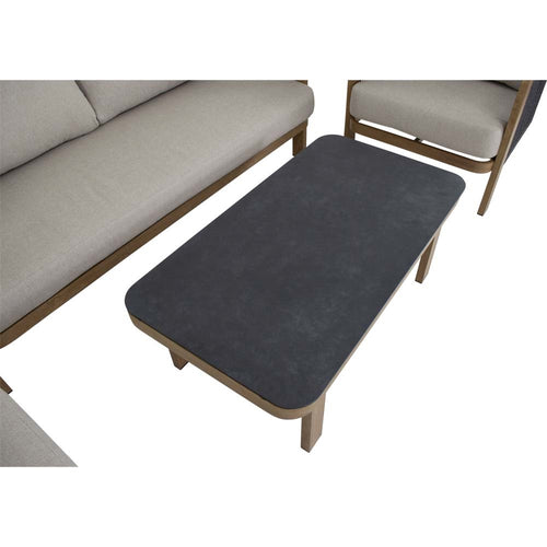 Lesli Living loungebank Sora - zwart - 177x74x66cm