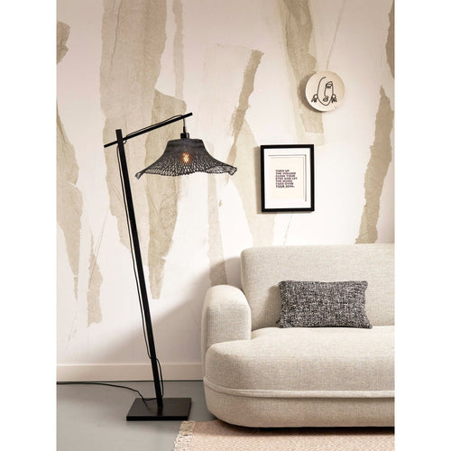 GOOD&MOJO vloerlamp Ibiza - zwart - Ø50cm - vtwonen shop