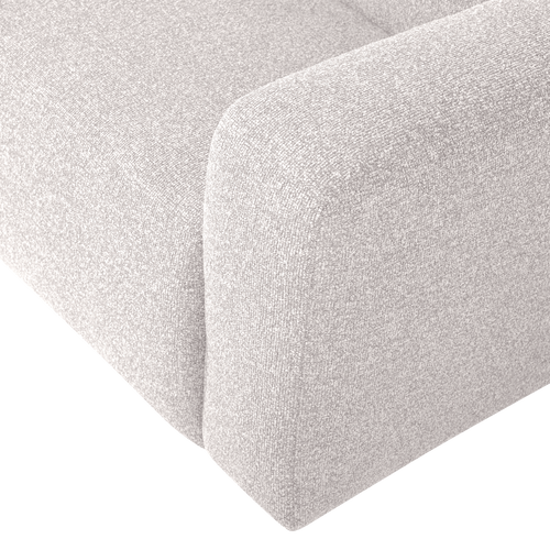 WOOOD 1,5-zits bank arm rechts Mojo Base - Bouclé - Ecru - 74x145x97