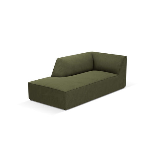 Cosmopolitan Design - Linker meridiaan Siena ribfluwelen groente - 181x93x69cm