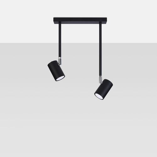Sollux Lighting Plafondlamp NORANO 2 zwart - 30x10x43cm