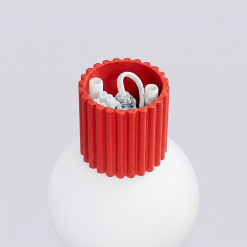 Sollux Lighting Wandlamp HALO rood IP44 - 12x17x12cm