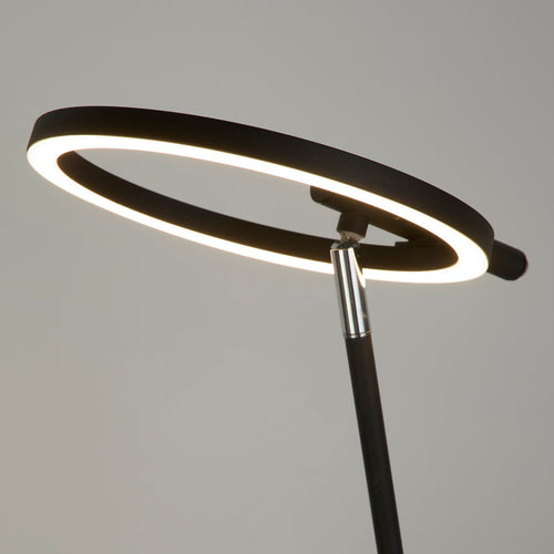 Searchlight Space LED tafellamp, zwart metaal