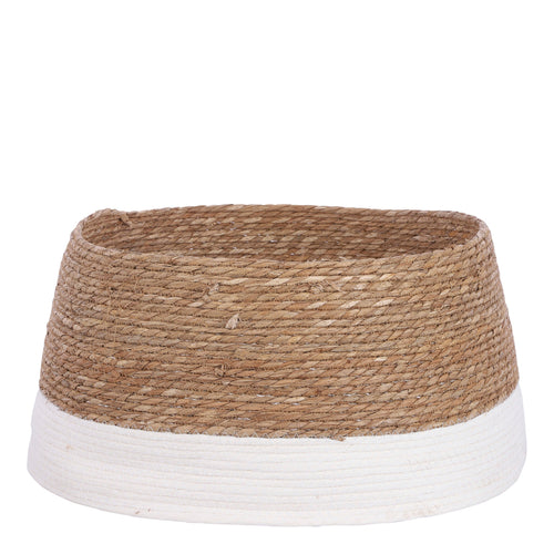 Mica Decorations Kerstboomrok - H26 x Ø58 cm - Zeegras - Off-white - vtwonen shop
