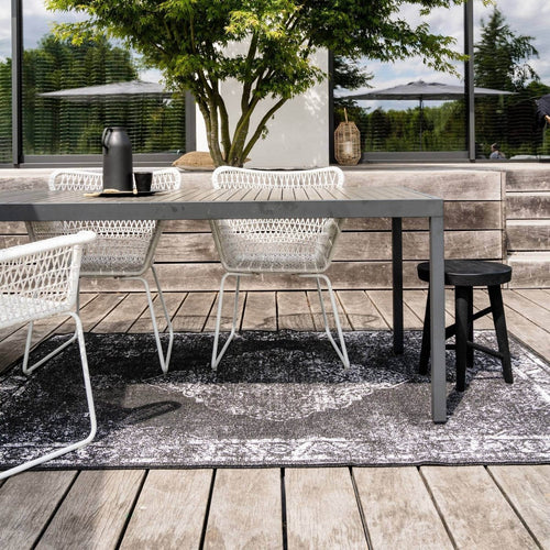 Buiten vloerkleed Sage - Zwart - dubbelzijdig - EVA Interior - 200 x 200 cm - vtwonen shop