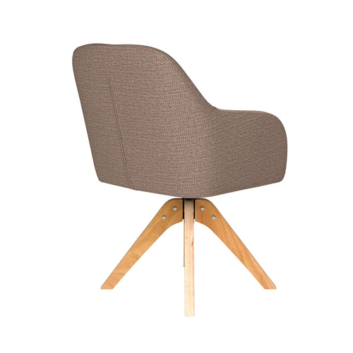 Housecraft Living Otis Eetkamerstoel Draaibaar Hout Taupe - vtwonen shop