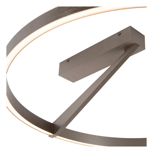 Lucide plafonnière APPLAUSE - Geïntegreerde LED - Grijs ijzer