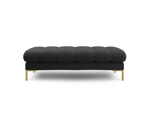 Cosmopolitan Design Bank Bali 2-zits, structurele stof, donkergrijs - 62x133x40cm