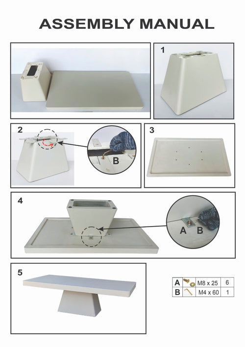 Giga Meubel Tuintafel Avia - Rechthoek 160cm - Wit Eco Composiet