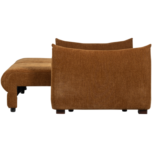 WOOOD 3-zits slaapbank Jonne - Chennile - Bruin - 92x233x105 - vtwonen shop