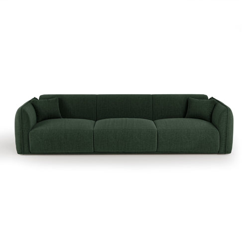 Premium Interiors - Bank LUSH - zacht aanvoelende geweven stof  kaki-groen 235cm