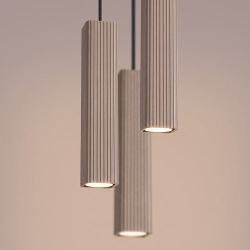 Sollux Lighting Hanglamp RAYO 3P taupe - 20x20x108cm