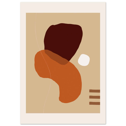 Artfulprints  Boho wall art - Abstract earth   poster 50x70 cm - vtwonen shop