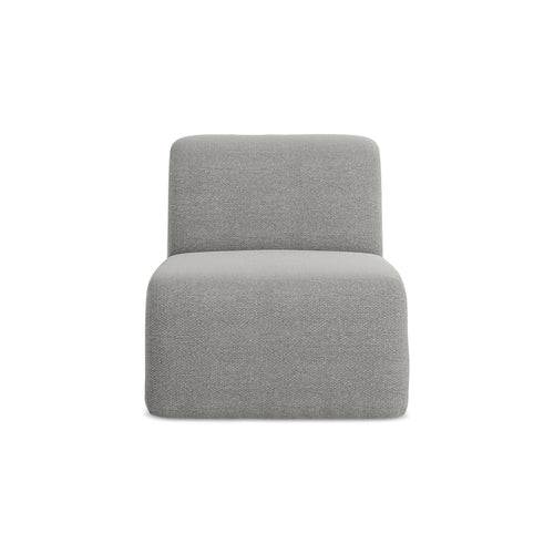 LaMiaSofa Bankmodule midden Cervo - bouclé - lichtgrijs - 70x94x75