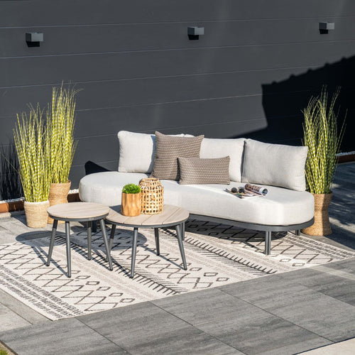Garden Impressions Loungebank Toscana L225 cm - donker grijs
