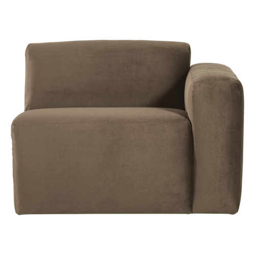 WOOOD 1-zits bank arm rechts Mojo Base - Velvet - Taupe - 74x105x97