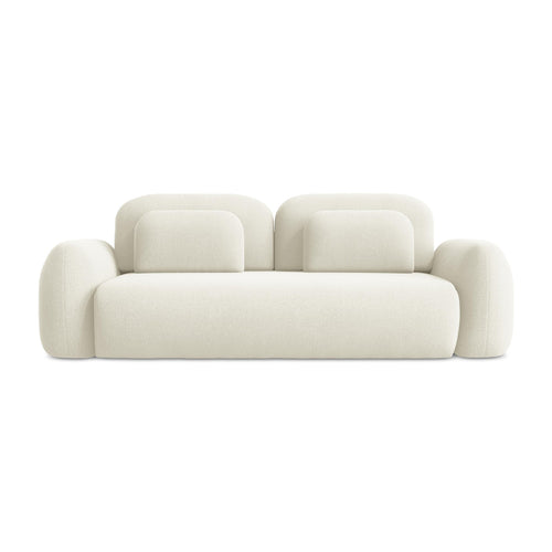 LaMiaSofa 3-zits slaapbank Ferretti - bouclé - lichtbeige - 266x121x95