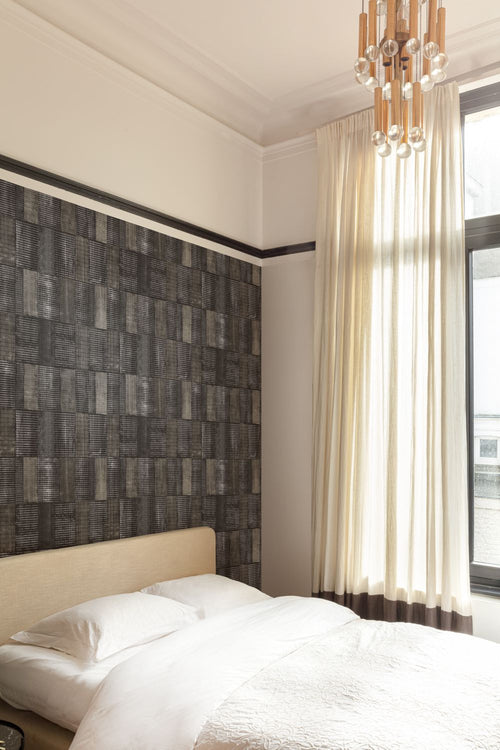 Masureel behang hamerslag bewerkt metaal grijs - 53 cm x 10.05 m - 630970 - vtwonen shop