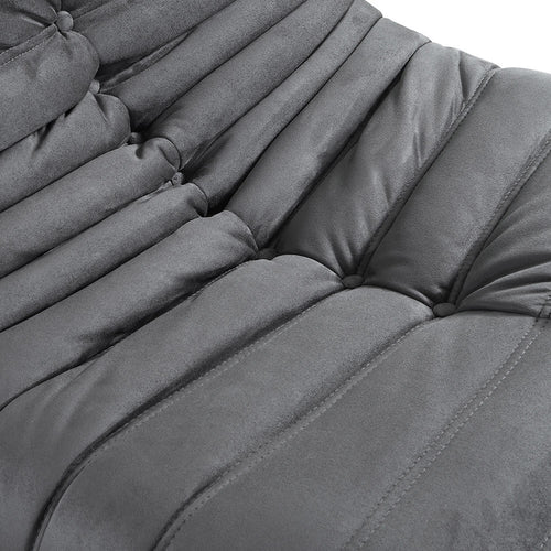 HOME DELUXE Relaxfauteuil met voetenbank CHILL - antraciet 102 x 87 x 70 cm