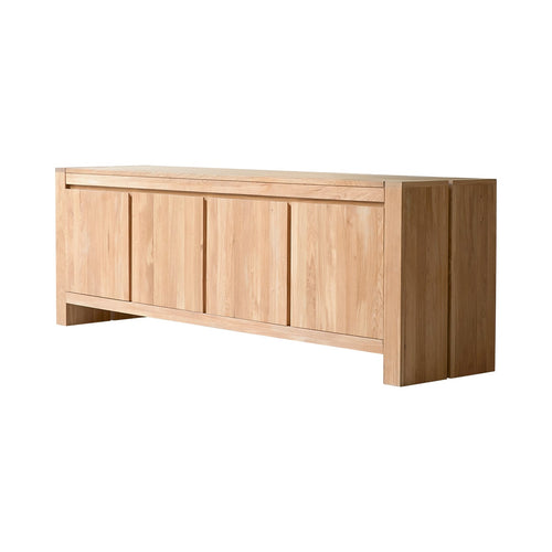 Tikamoon Massief eikenhouten buffet 210 cm - Naturel - vtwonen shop