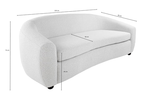 Kick Boucle Bank Lize - Wit - vtwonen shop