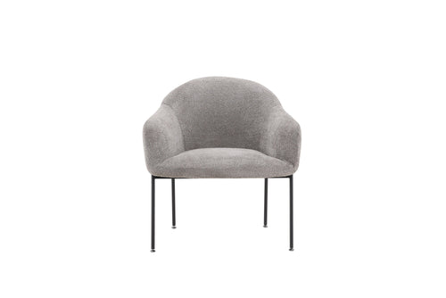 Rebellenclub fauteuil vai - lichtgrijs bouclé - vtwonen shop