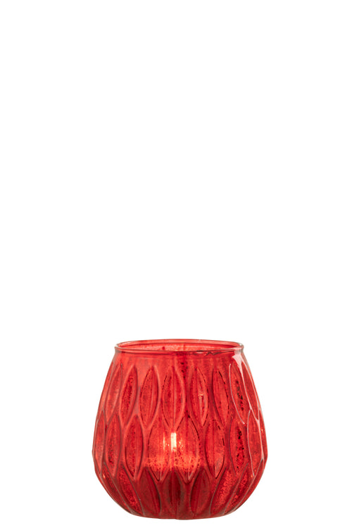 J-Line kaarshouder Motieven - glas - rood - small - 3 stuks - vtwonen shop