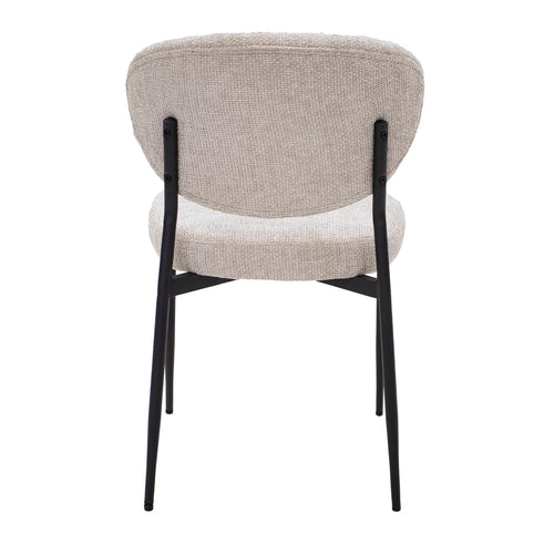 Giga Meubel Eetkamerstoel Vajèn - Stof - Beige - Set van 2 - vtwonen shop