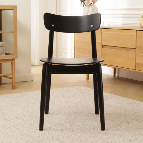 Fameg George Houten Eetkamerstoel Zwart - vtwonen shop