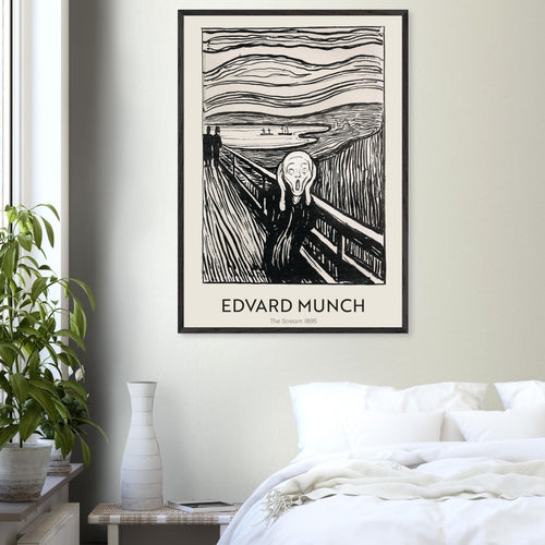 Artfulprints  Edvard Munch - The Scream 1895   poster A4 21x29.7 cm - vtwonen shop