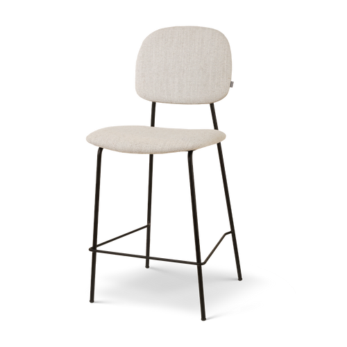 Nolon Jasmijn Barkruk Beige Melange - Zwart - 65 cm