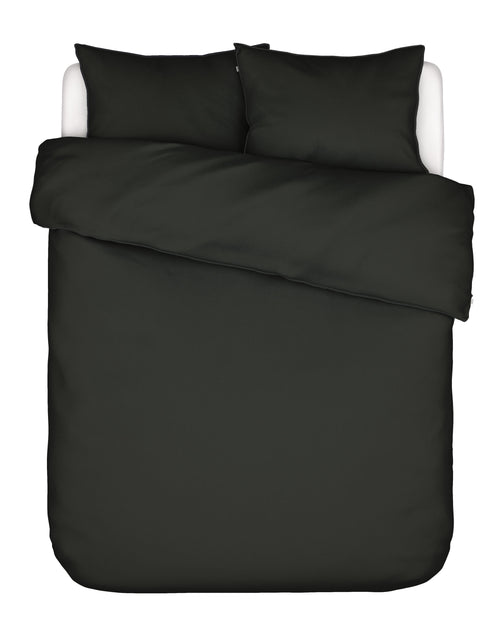 Essenza Minte dekbedovertrek - Lits-Jumeaux - 240x200/220 cm - Antraciet