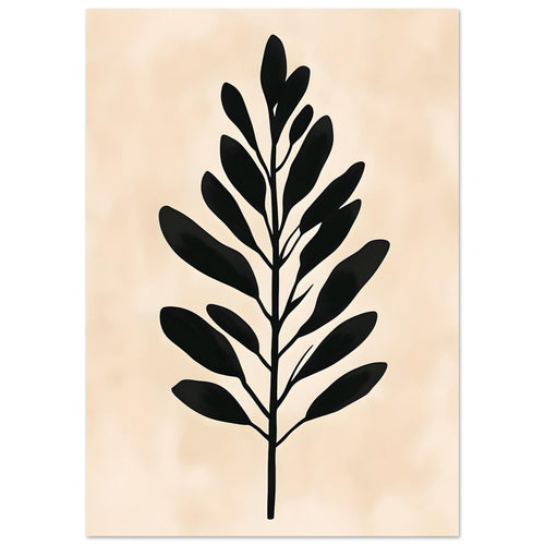 Artfulprints  Boho – Bold leaf   poster A4 21x29.7 cm - vtwonen shop