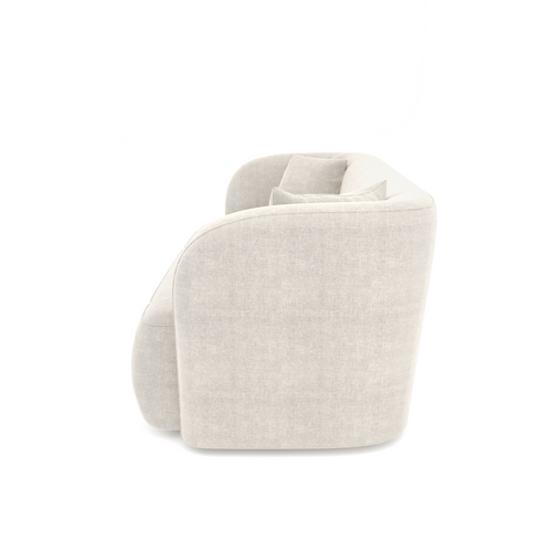 Sia Home - Rechte banken EMY - Fluweel - Crème - 205cm - vtwonen shop