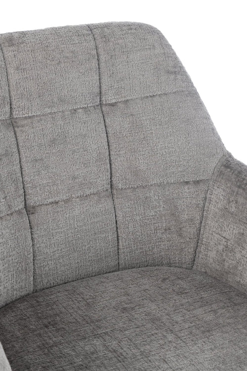 J-Line stoel Louna - ijzer/acryl - grijs