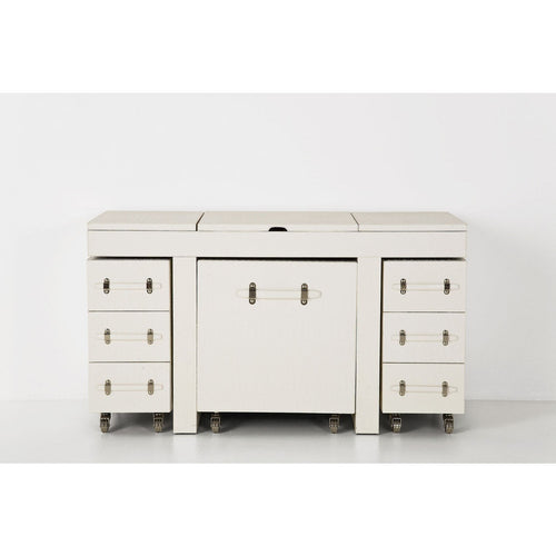 Kare Design Make-up tafel Diva croco wit