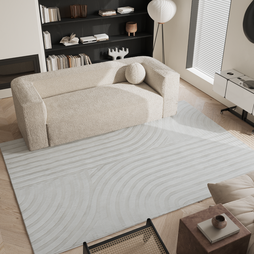 Sia Home - Rechthoekig tapijt Dana - viscose gebroken wit 300cm
