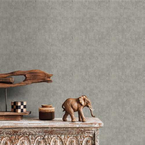 Sanders & Sanders behang linnenstructuur donkergrijs - 53 cm x 10 m - 640263 - vtwonen shop