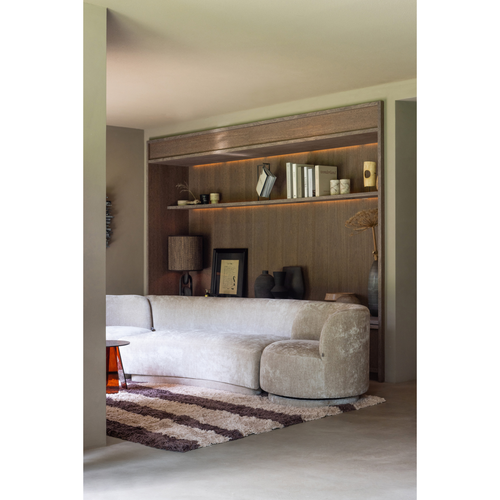 WOOOD 2-zits bankje Popular - Polyester - Naturel - 72x215x97 - vtwonen shop