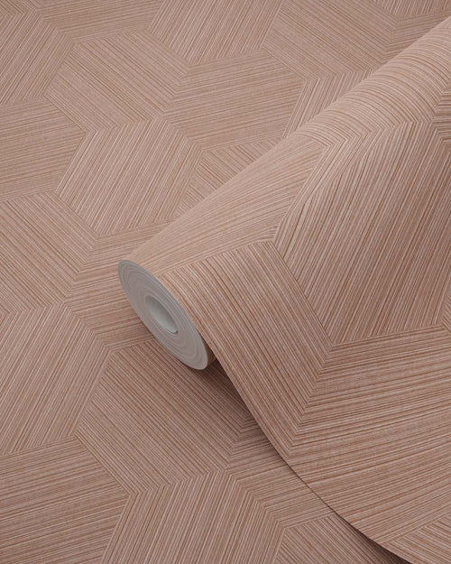 Origin Wallcoverings behang grafisch 3D motief terracotta roze - 50 x 900 cm - 347995 - vtwonen shop