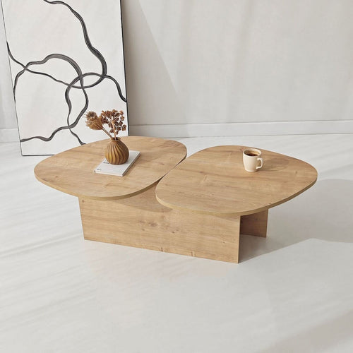 Calicosy - CELESTE Salontafel - Naturel - 125x60x38 cm