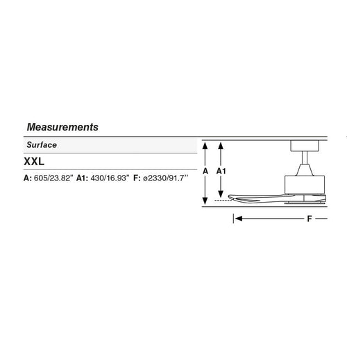 Faro Kauai XXL Plafondventilator Donkerbruin, Dennen Tuya Smart System