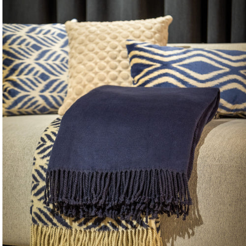 Hoii plaid Annabella - 150x200 cm - Effen kleur - Blauw - vtwonen shop