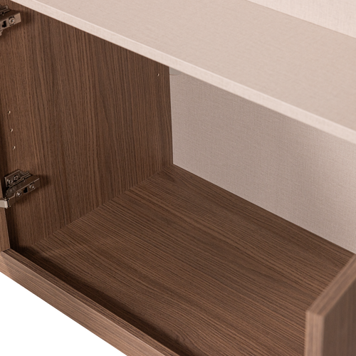 WOOOD tv opbergkast 160 cm Build - Walnoot Fineer - Bruin - 215x160x41