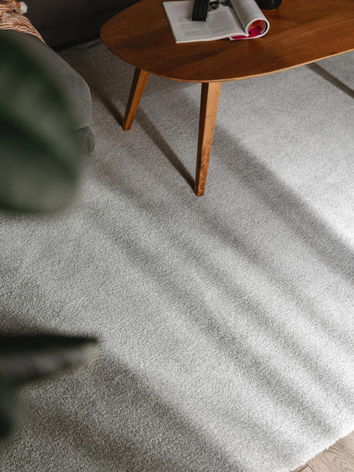 benuta wasbaar shaggy vloerkleed Melvin - lichtgrijs - 140x200 cm