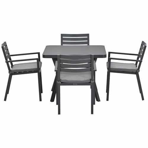 Garden Impressions tuinset Amarillo - Mina - donker grijs - 90x90 cm - 5-delig - vtwonen shop